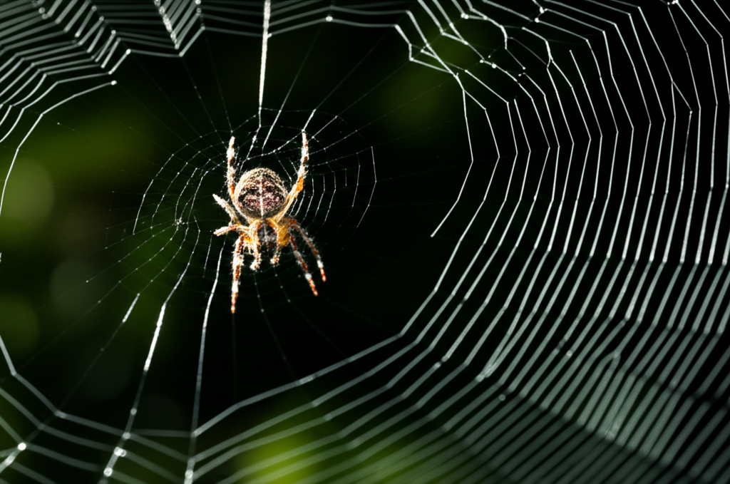 Spider control expert inspecting for spiders in Brookfield WI